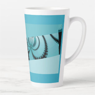Fractalgarten azurblau milchtasse