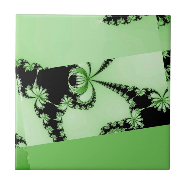 Fractalgarten grün fliese (Vorderseite)