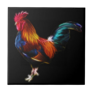Fractalius Leghorn-Hahn Fliese
