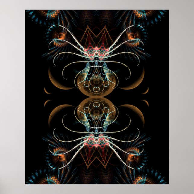 Fractalphee Moon Poster (Vorne)