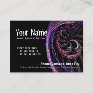 FractalPsy Big Business Card Visitenkarte