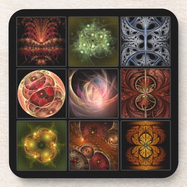 Fractalworld Untersetzer (Vorderseite)