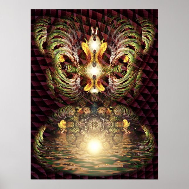 Fractapond Psychedelic Visions Poster (Vorne)