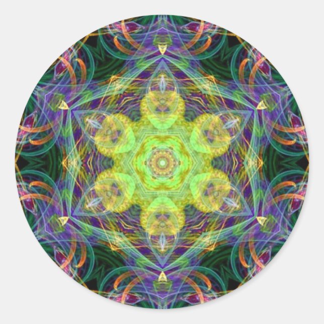 Fractidelic 015 Aufkleber (Vorderseite)