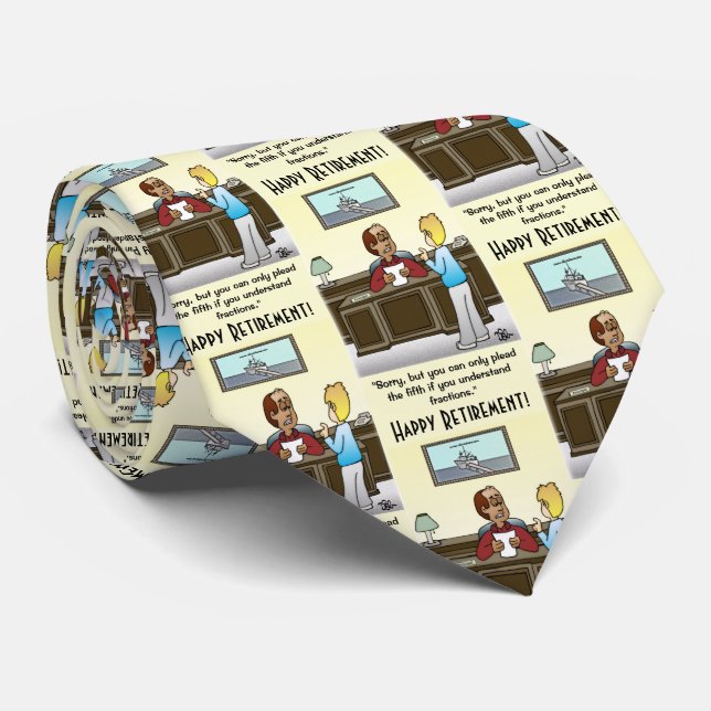 Fractions Necktie Krawatte (Gerollt)