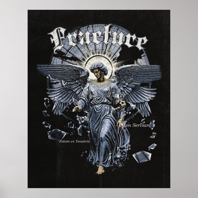 Fracture - Gothic Streetwear Design Poster (Vorne)