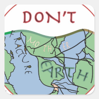 Fractured Earth - Edited.jpg Quadratischer Aufkleber