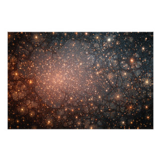 Fractured Nebula Cosmic Web Glow Fotodruck