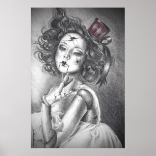 Fracturing Beauty Poster Broken Doll Poster