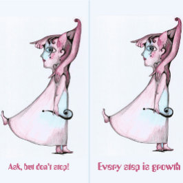 Frag, aber hör nicht auf schlüsselanhänger