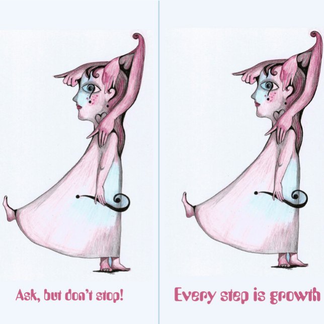 Frag, aber hör nicht auf schlüsselanhänger (Von Creator hochgeladen)