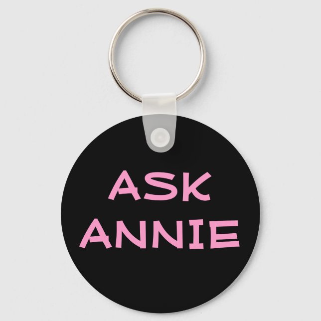 Frag Annie Schlüsselanhänger (Vorderseite)