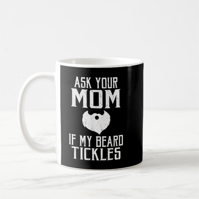 Frag deine Mutter, ob mein Bart Wikinger kitzelt Kaffeetasse (Links)