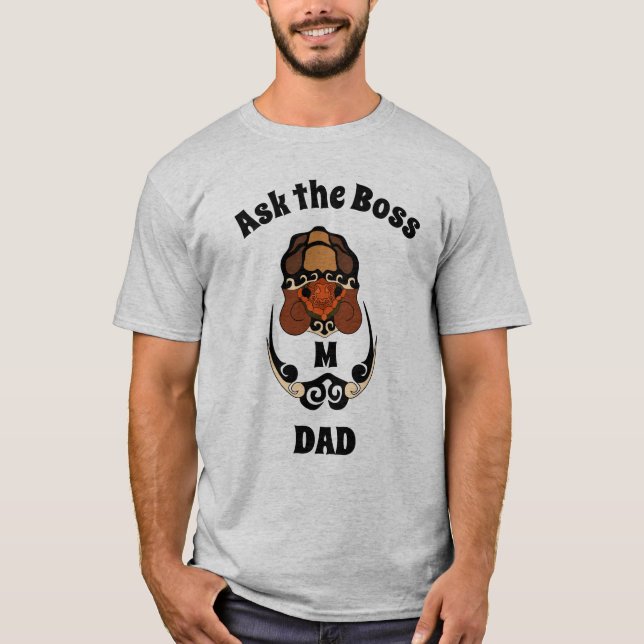 Frag der Boss Funny Tortoise Chilling T-Shirt (Vorderseite)