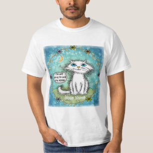 Frag dich Scraggles Katze T-Shirt