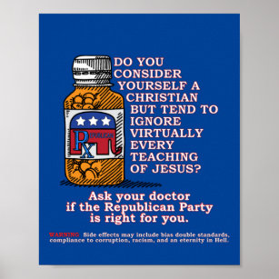Frag Ihrem Arzt, wenn das republikanische Party fü Poster