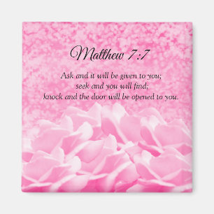 Frag Knock Scripture Verse Magnet