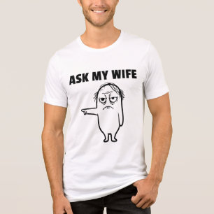 FRAG MEINE FRAU Tri-Blend SHIRT