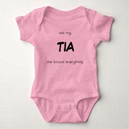 Frag meine Tia - Sie weiß alles Baby Strampler