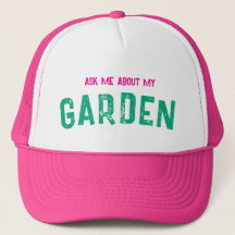 Frag mich nach meinem GARTEN Pinker Hut