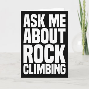 Frag mich über Bouldering für Boulder-Fan Karte