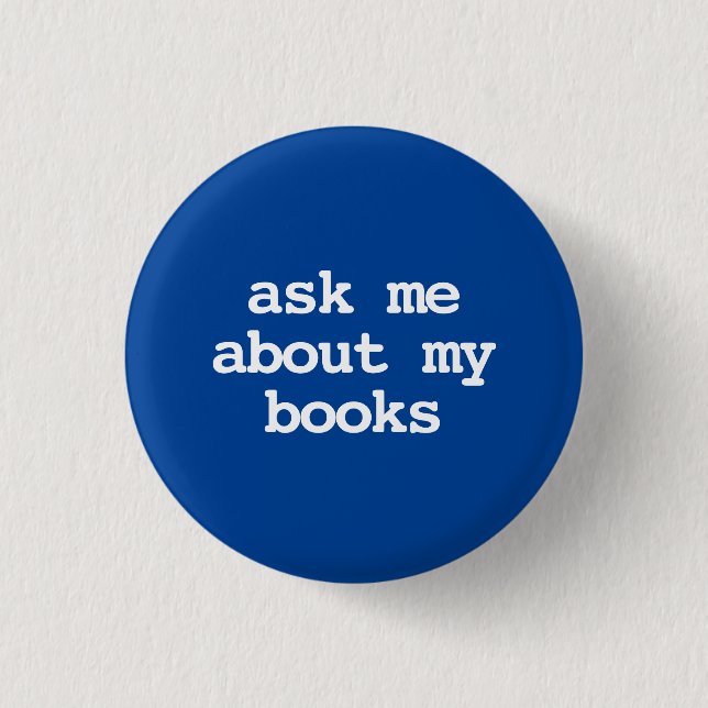 frag mich über meine Bücher Button (Vorderseite)