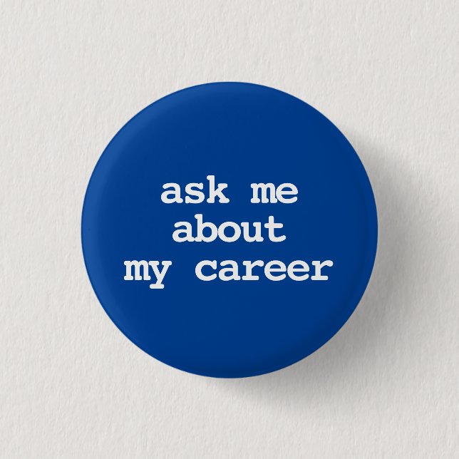 frag mich über meine Karriere-Typografie Button (Vorderseite)
