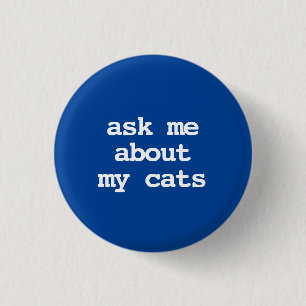 frag mich über meine Katzen Button