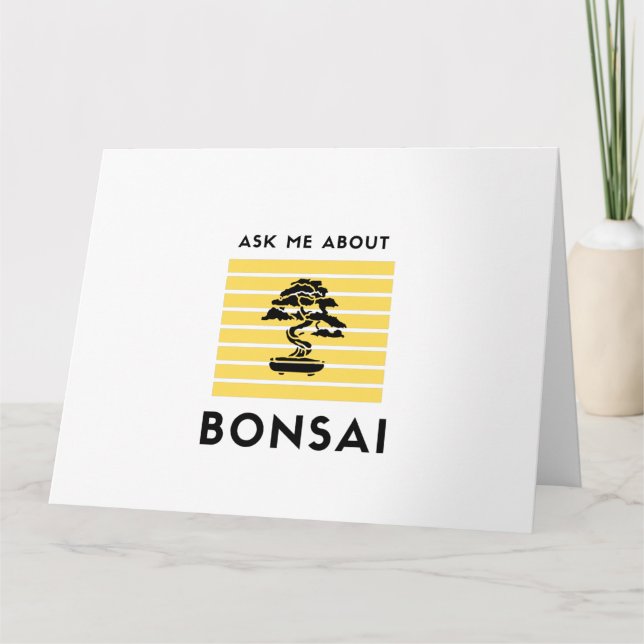 Frag mir meine Bonsai Karte (Vorderseite)