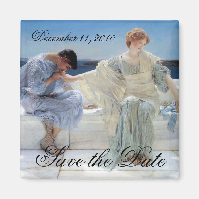 Frag mir nicht mehr, Alma Tadema, Save the Date Magnet (Vorne)