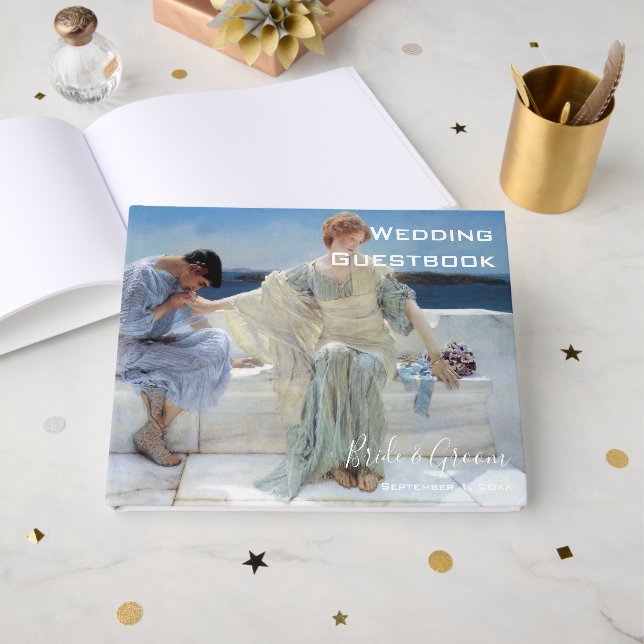 Frag mir nicht mehr von Alma Tadema, Hochzeit Gästebuch (Vorderseite Offen)