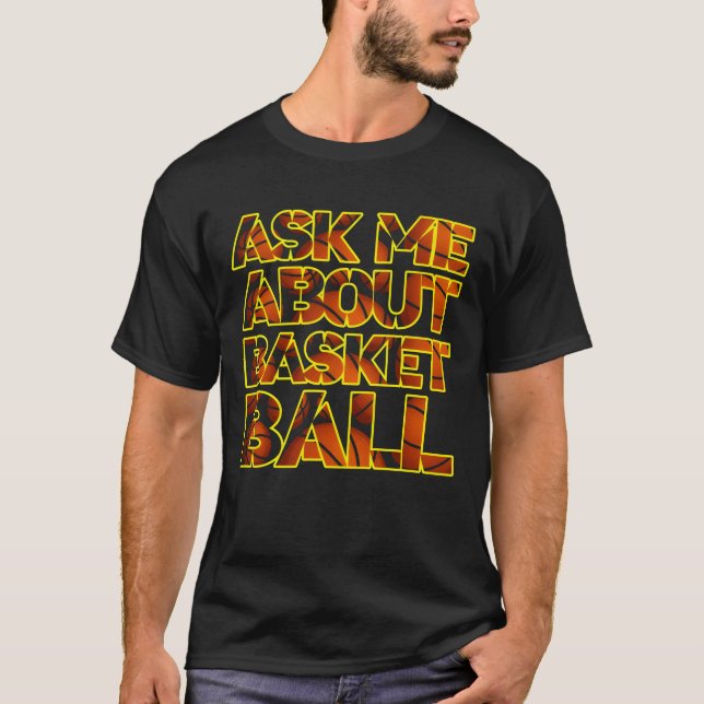 frag mir über Basketball T-Shirt (Vorderseite)