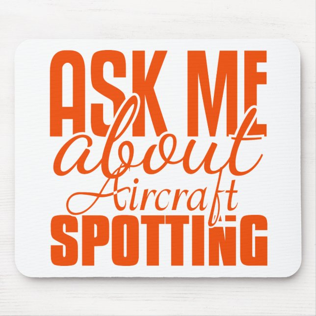 Frag mir über die Flugzeugauswertung Mousepad (Vorne)