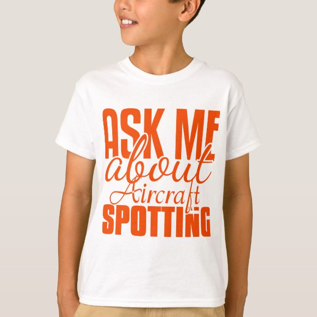 Frag mir über die Flugzeugauswertung T-Shirt (Vorderseite)
