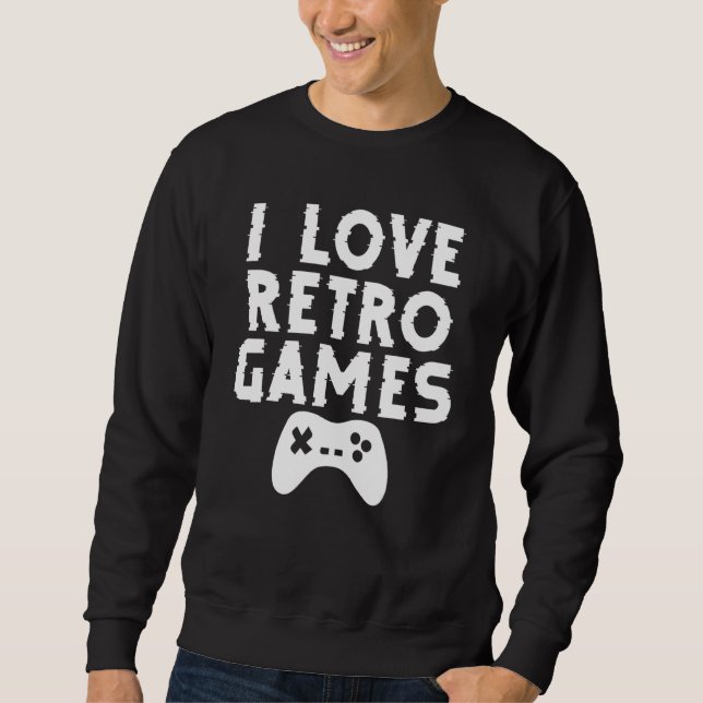 Frag mir über Emulation Retro Gaming Arcade Pixel  Sweatshirt (Vorderseite)