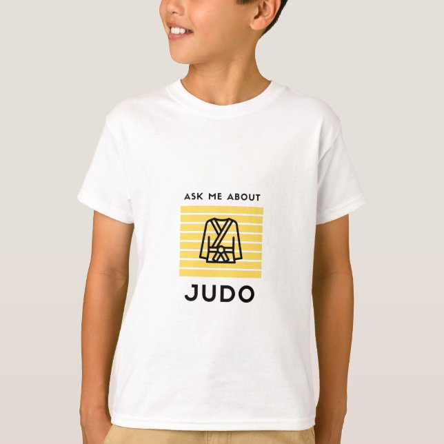 Frag mir über Kampfkünste von Judo T-Shirt (Vorderseite)