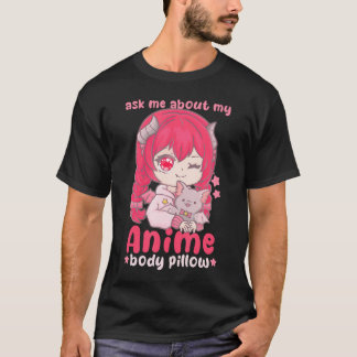 Frag mir über mein Anime Body Pillow I Chibi Kawai T-Shirt