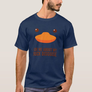 Frag mir über meine Duckdecke Funny Junting Quack T-Shirt