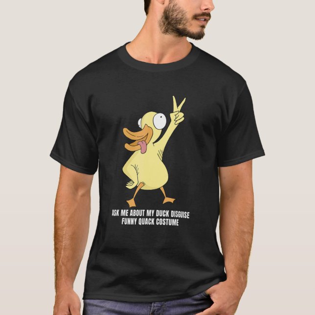 Frag mir über meine Duckdecke Rubber Duck T-Shirt (Vorderseite)