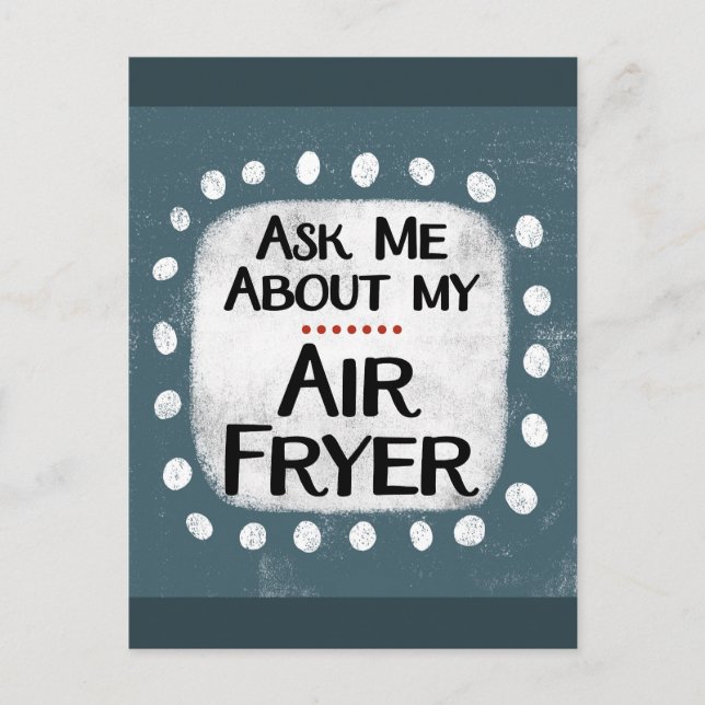 Frag mir über meine Luftfusskarte Postkarte (Vorderseite)