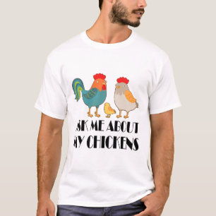 Frag mir über meinen Bauer "Funny Chicken" bei Hüh T-Shirt