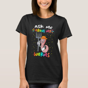 Frag mir über meinen Worttext T-Shirt