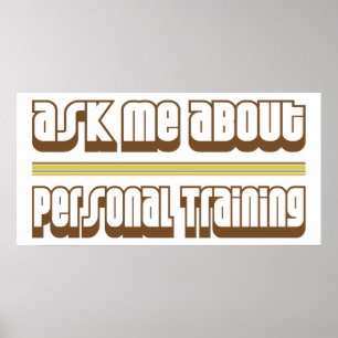 Frag mir über Personal Training Poster