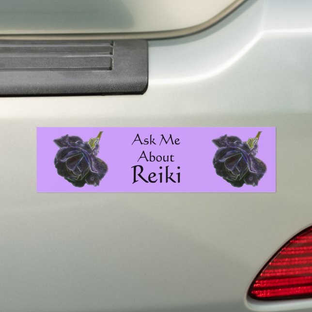 Frag mir über Reiki Rose Autoaufkleber (Auf Auto)