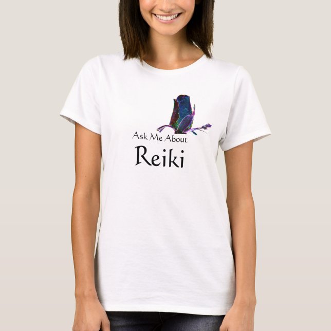 Frag mir über Reiki T-Shirt (Vorderseite)