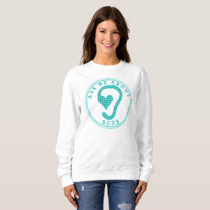 Frag mir über SCDS (Aqua) Long Sleeve Sweatshirt
