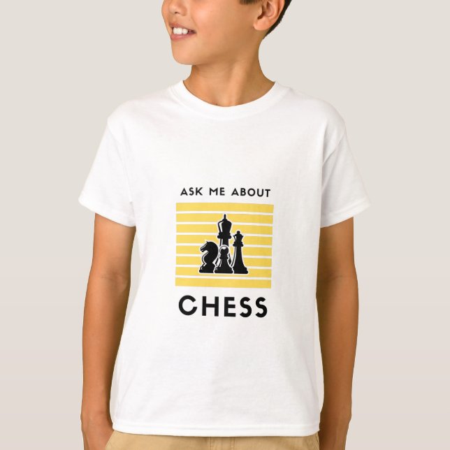 Frag mir über Schach T-Shirt (Vorderseite)