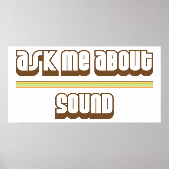 Frag mir über Sound Poster (Vorne)