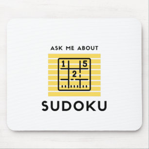 Frag mir über Sudoku Mousepad