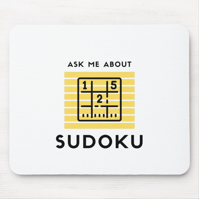 Frag mir über Sudoku Mousepad (Vorne)